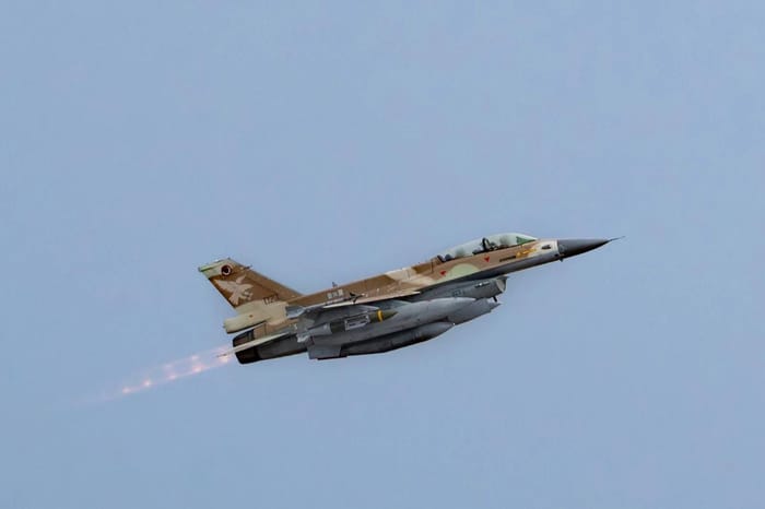 IAF jet takes off on the way to conduct airstrikes