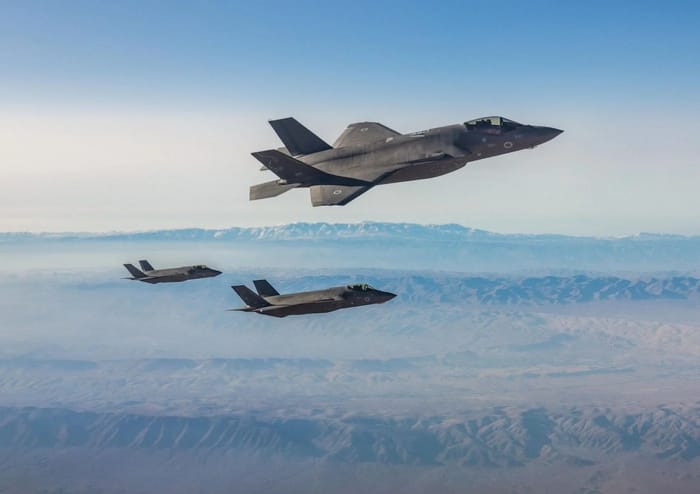 IAF planes on their way to Iran