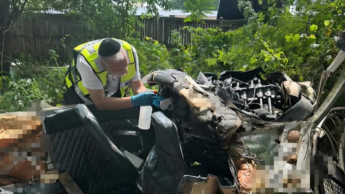 ZAKA volunteer at an accident site   