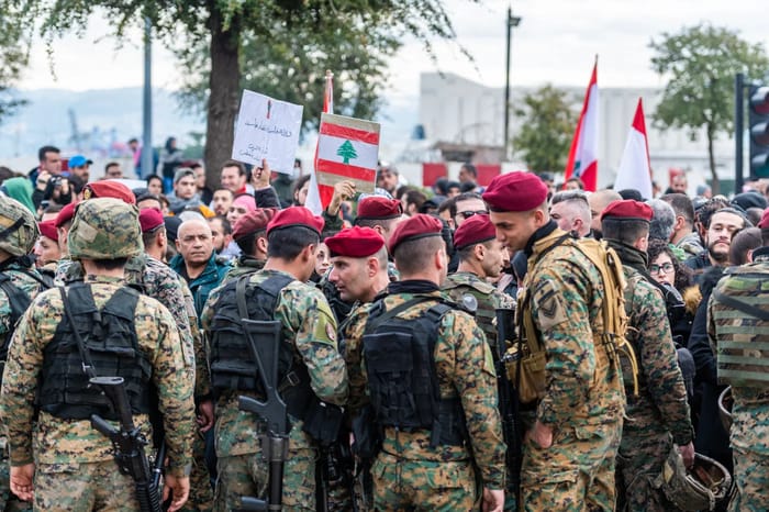 Soldiers in the Lebanese Army