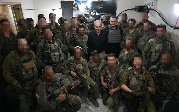 Prime Minister Benjamin Netanyahu in South Lebanon