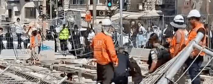 Protesters Storm Light Rail Construction Site