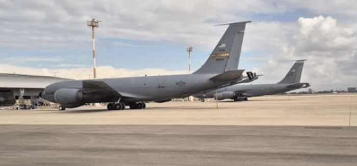  US Air Force refueling planes at Ben Gurion