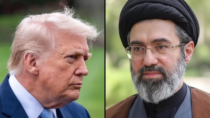 President Donald Trump and Supreme Leader Mojtaba Khamenei