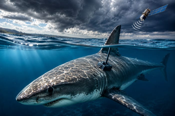 Sharks collect data