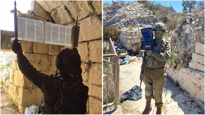 The Torah Scroll of the Fallen of Beaufort Returned to the Mountain.