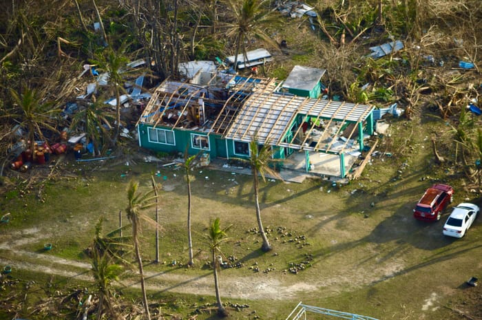 Damage from Typhoon Sinlaku from Last April