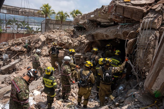 Israel providing aid and rescue following the Columbia earthquake