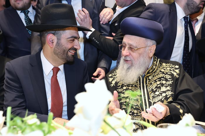 Rabbi Yosef with Michael Malkieli 