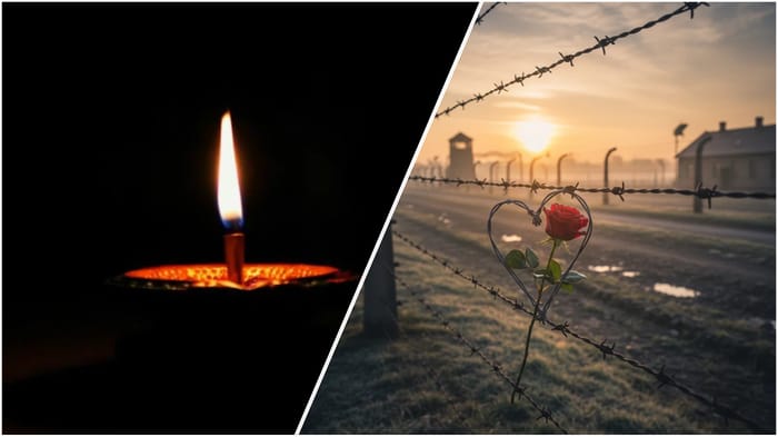 Memorial candle, Buchenwald