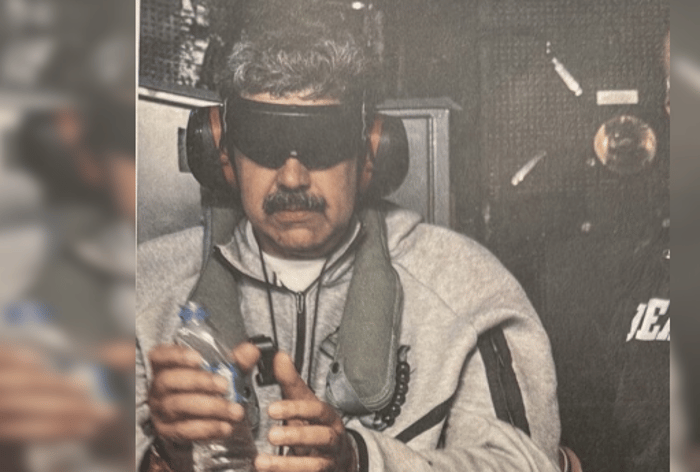 President Maduro at the moment of arrest