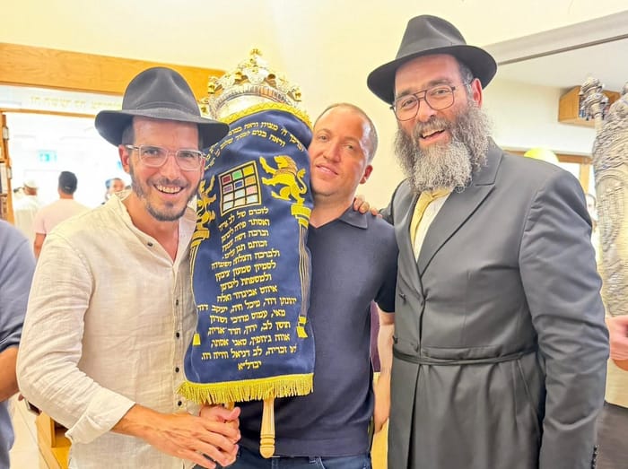 Avigdor Liberman's Son Celebrates Torah Dedication in Cyprus