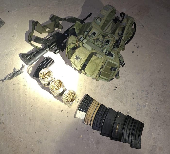 The weapon seized during the operation