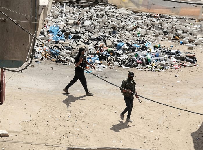 Hamas terrorists in Gaza