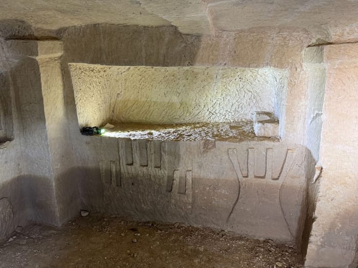 Ancient Jewish Menorah Carvings