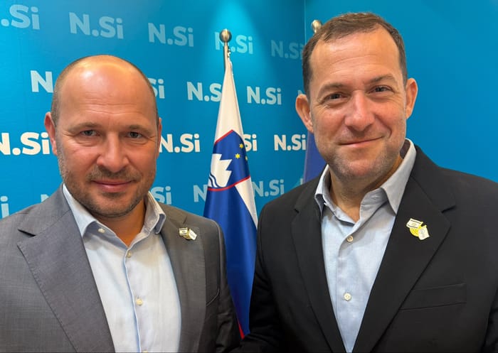 Slovenia Deputy PM and Yossi Dagan