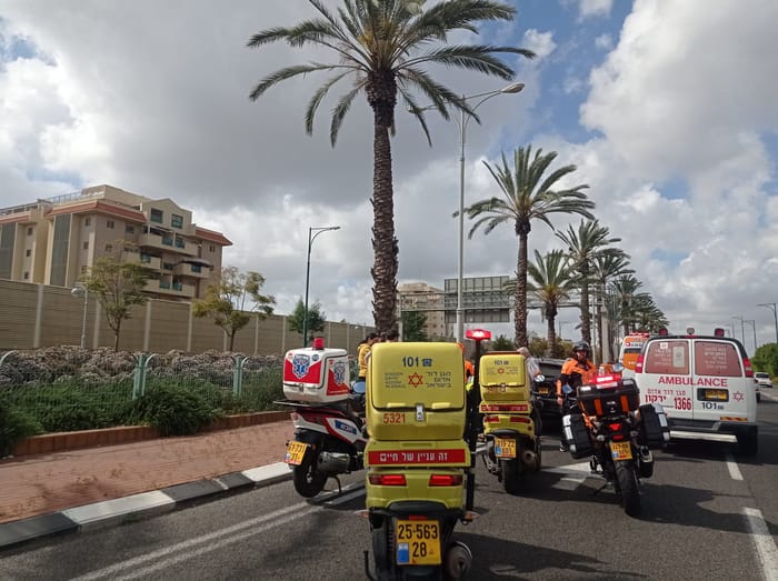 MDA motorbikes and ambulance