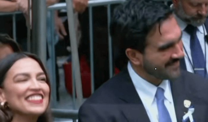 AOC and Mamdani at 9/11 memorial