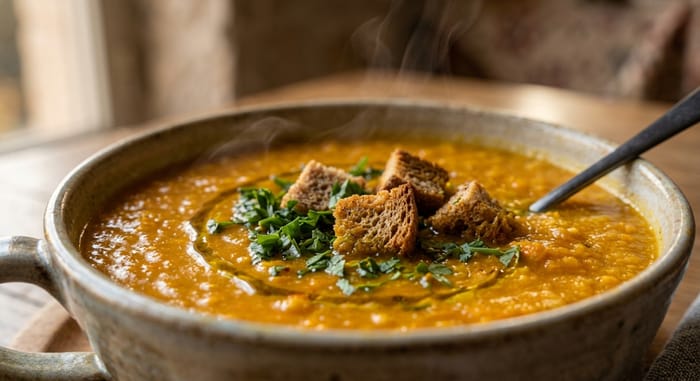 Red lentil soup