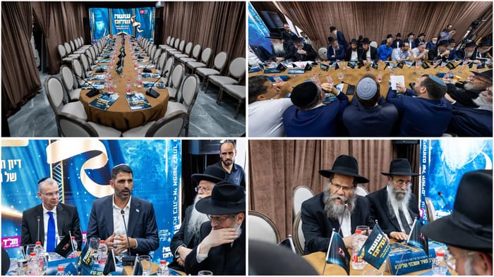 The "Making Peace" book launch event at Chabad headquarters