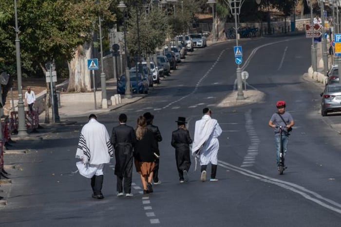 Jerusalem streets on Yom Kippur, archive