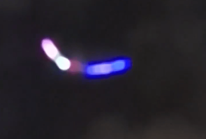 Mystery object with colorful lights appears over Tehran skies