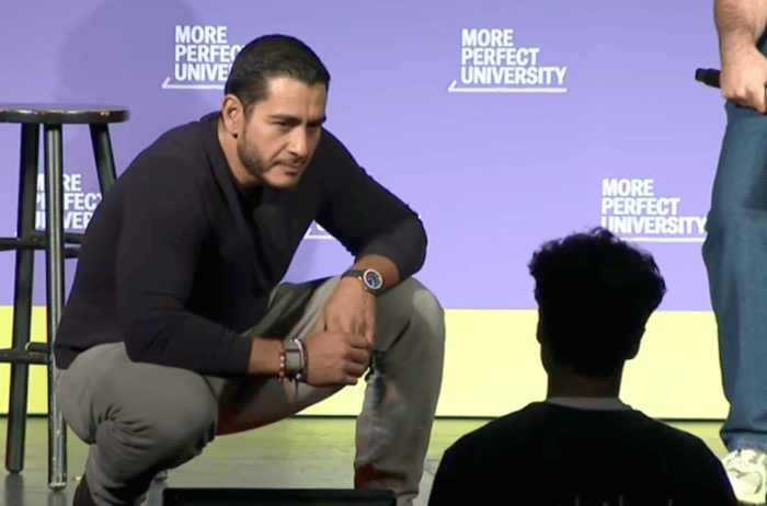 The student confronting El-Sayed