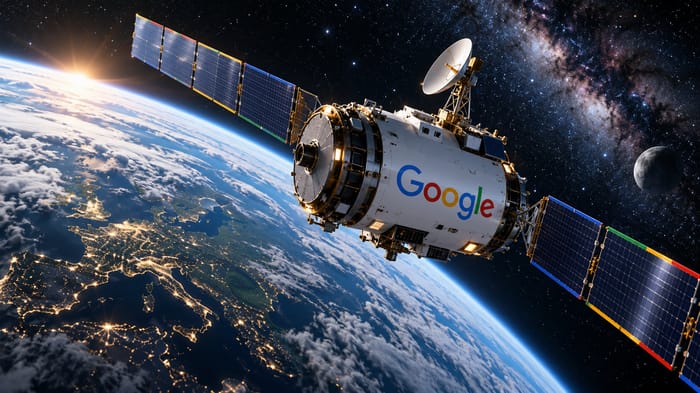 Google in space - illustration