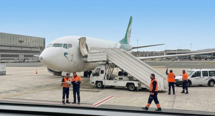 The seized Iranian aircraft