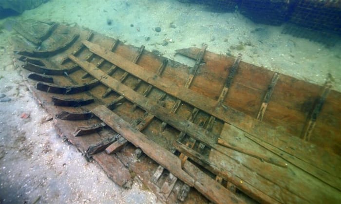 The remains of the ship