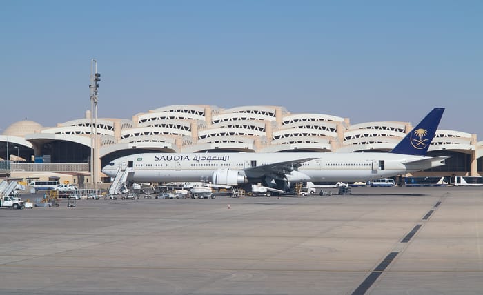 King Khalid International Airport in Riyadh. Illustration
