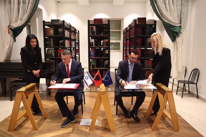 The signing ceremony