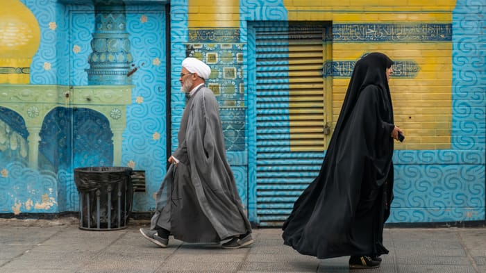 Pedestrians in Iran