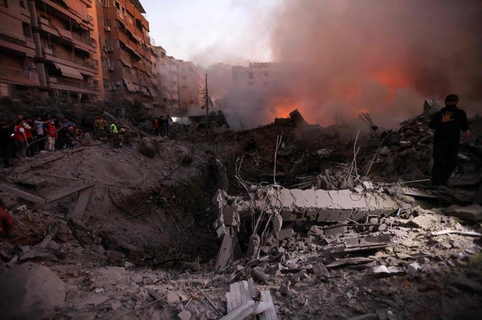 Destruction in Dahieh