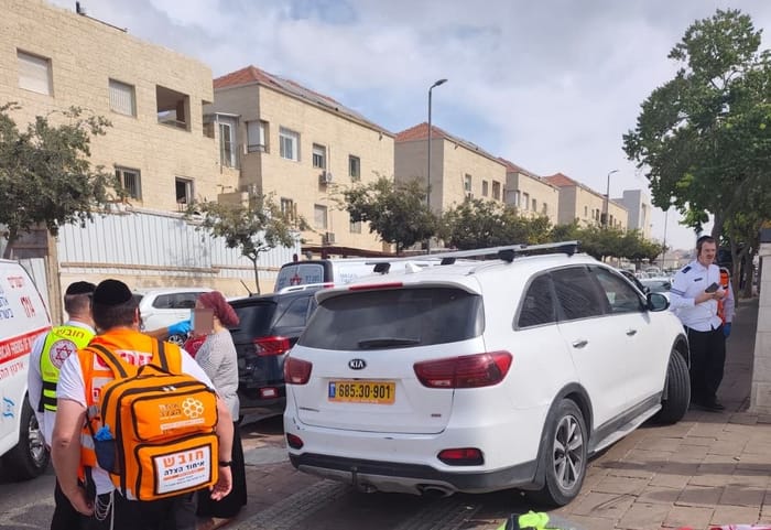 The scene in Beitar Illit
