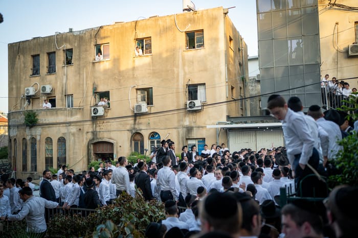 Students at Ponevezh Yeshiva