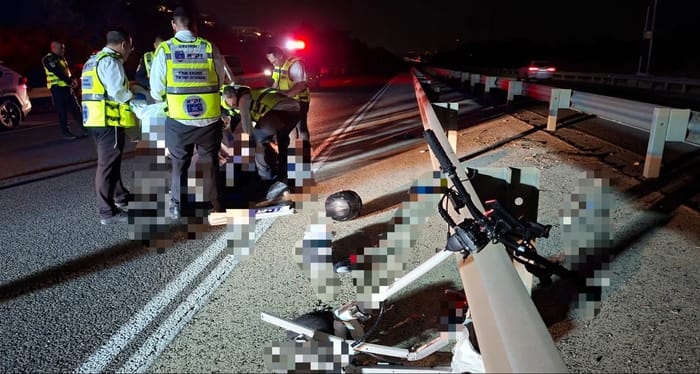 The scene of the accident