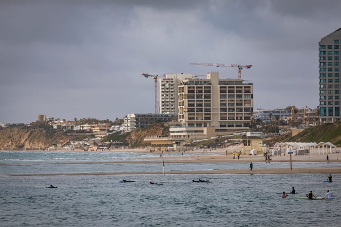 A beach in Herzliya. Archive
