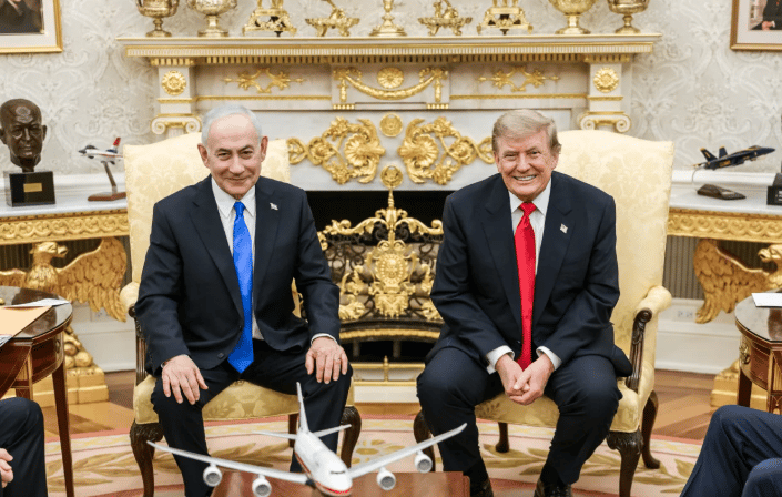 Trump and Netanyahu during a White House visit