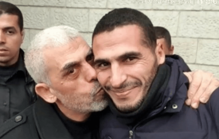 Yahya Sinwar with Hassan Islah