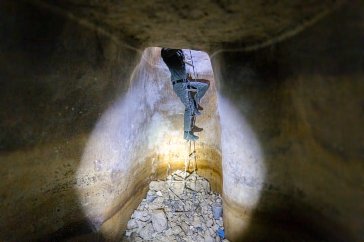 Police in the terror tunnel