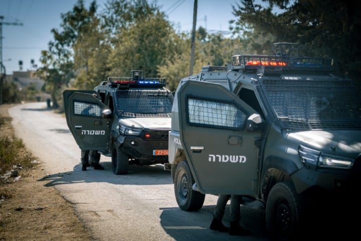Border Police outside Jerusalem