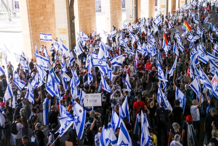 From the pictures of the protest
