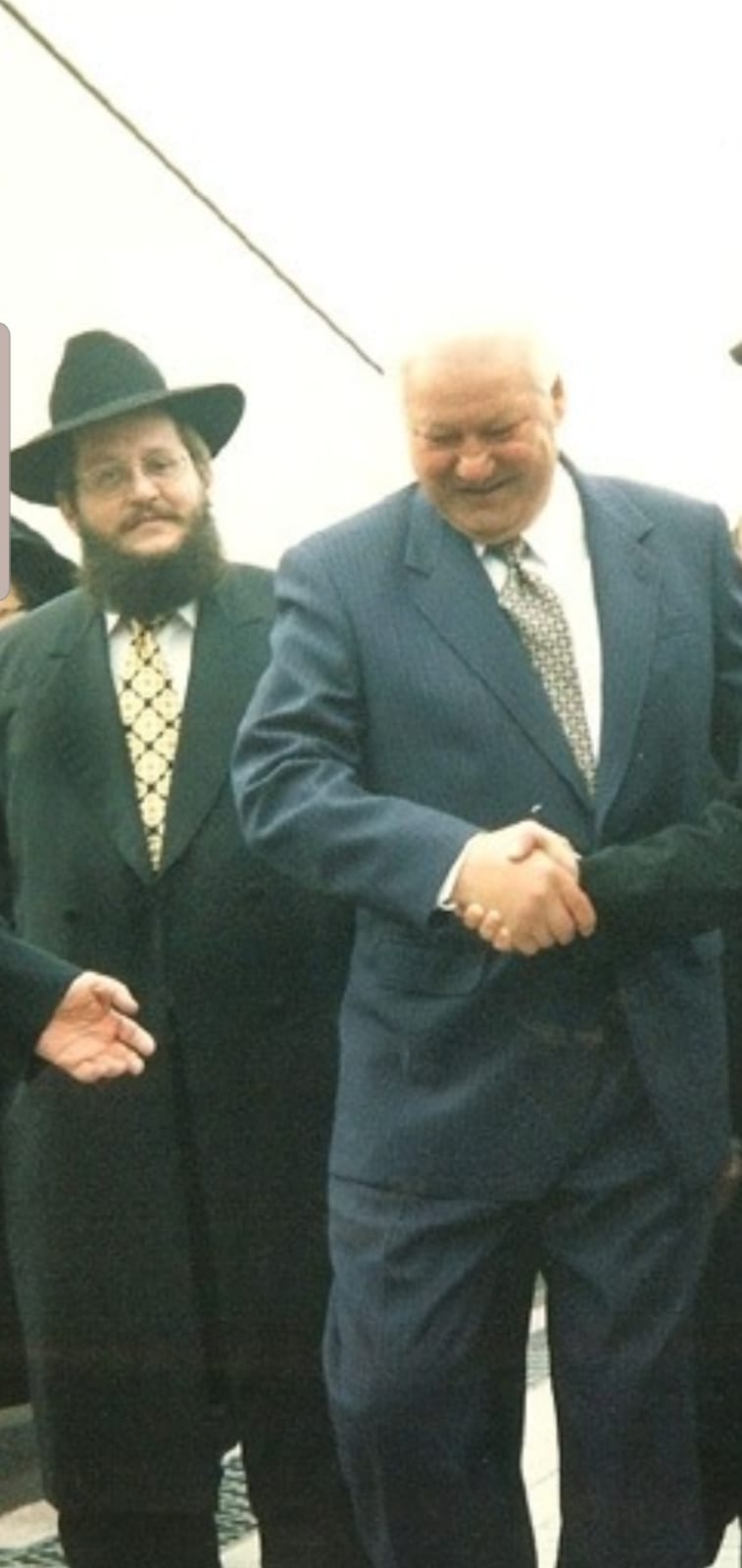With a former Russian president