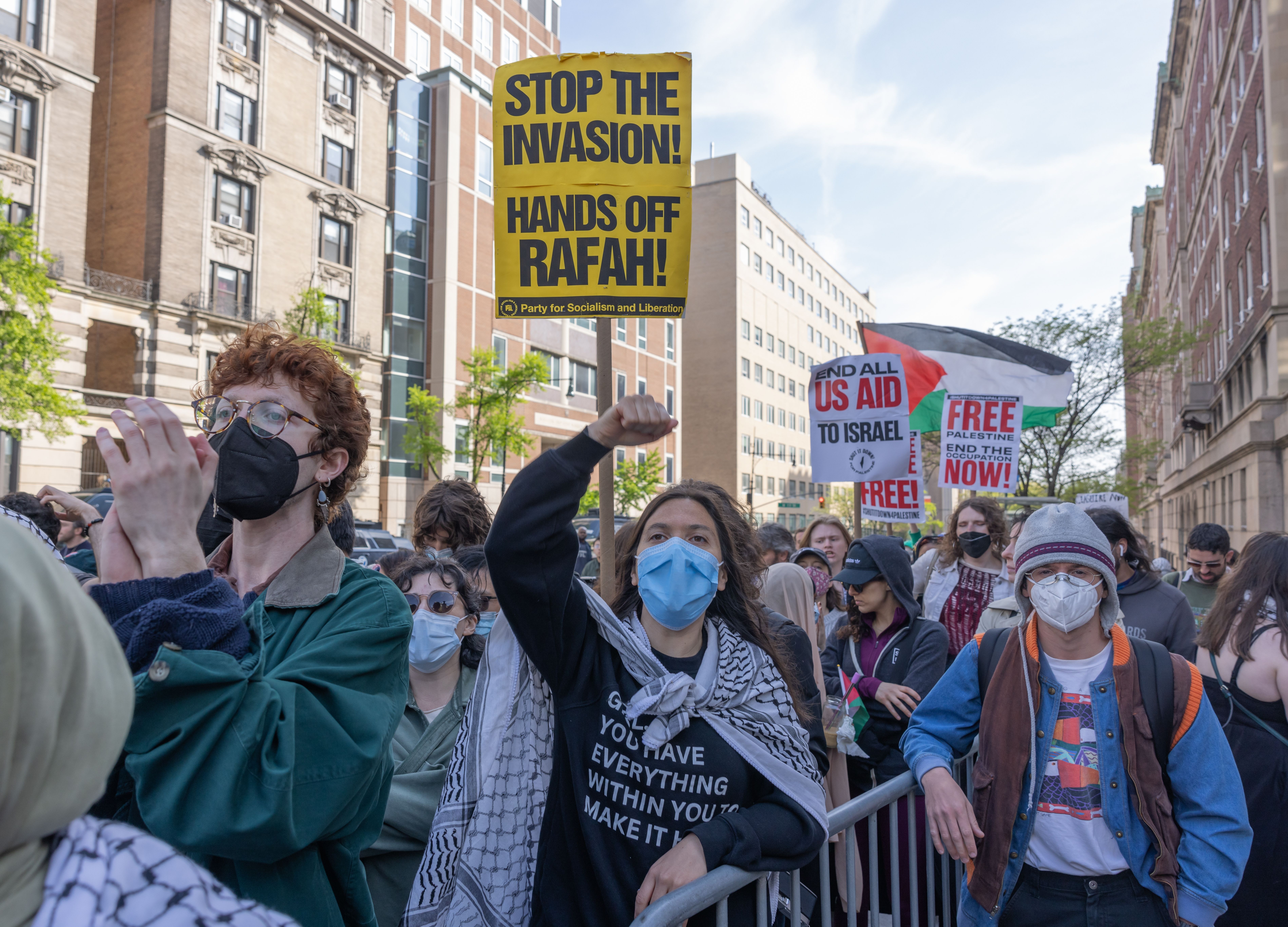 Anti-Israel protest at Columbia University