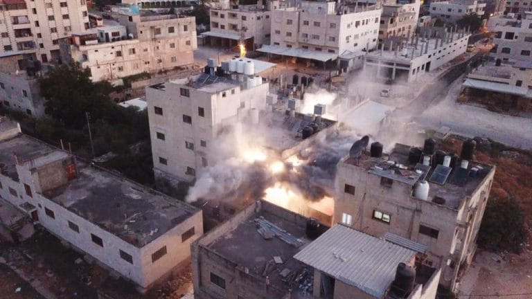 The demolition of the house of the terrorist who murdered the brothers Yagel Yaakov and Hillel Menachem Yaniv