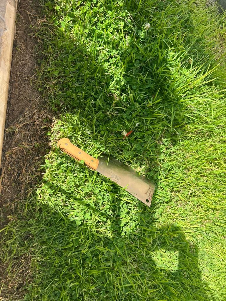 The knife used by the terrorist