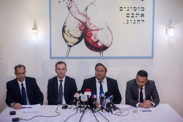 Itamar Ben-Gvir as the attorney for the suspects in the Duma murder case