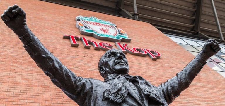 Bill Shankly's statue outside Anfield