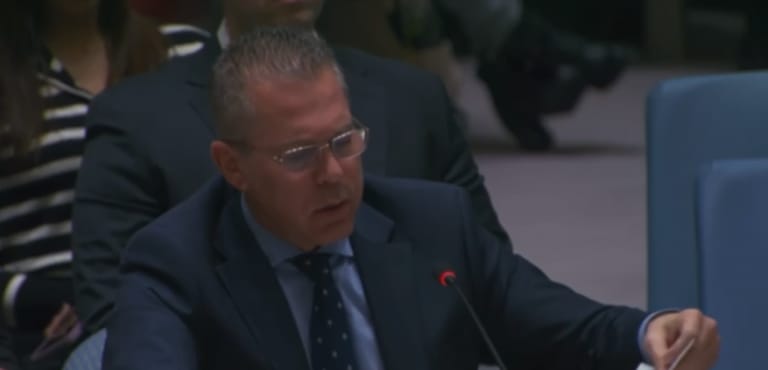 Erdan criticized the Russian proposal